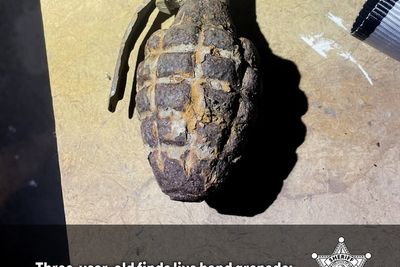 Three-year-old finds live World War II-era hand grenade in Washington family’s front yard