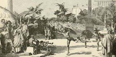 From gladiators to mock naval battles, what were the major sports events in the ancient world?