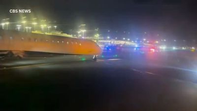 Delta passenger plane wing ripped off in collision with another jet at New York's LaGuardia Airport