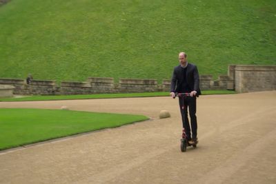 Watch: Prince William appears on scooter for Windsor Castle tour leaving Eugene Levy stunned