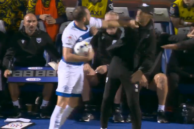 Championship game descends into chaos as Oxford manager and QPR player brawl