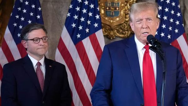 Mike Johnson Agrees Trump Is 'Unwell' During Tense Confrontation With Madeleine Dean