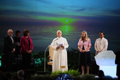 MAGA comes for the ‘woke pope’ after pontiff blesses block of ice in climate change gesture