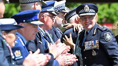 'How nervous am I': top cop's emotional farewell