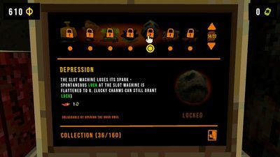 What does the Depression charm do in CloverPit?