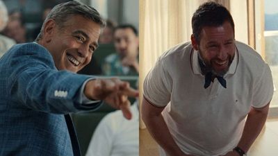 Adam Sandler Has Been Wearing A Lot Of Suits Lately, And George Clooney Had An A+ Comment About 'Making' Him Do It