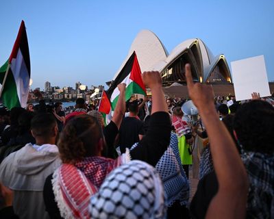 Pro-Palestine protesters fight police decision to block Sydney Opera House protest on 12 October