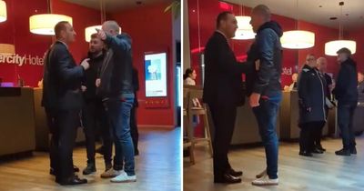 Rangers chiefs accosted by furious fans at hotel reception