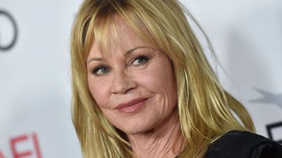 Melanie Griffith's bedroom has convinced me that wallpaper is made for ceilings – the statement design move is as bold as it is elegant