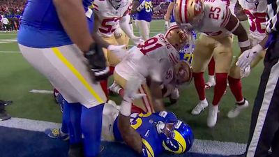 Rams' Kyren Williams Got Punched in the Facemask Before Key Fumble vs. 49ers