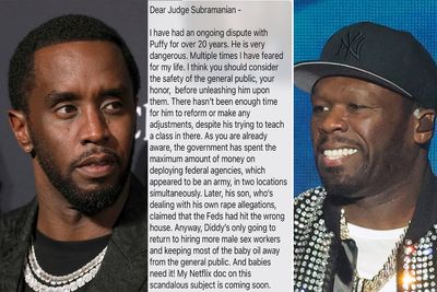 50 Cent warns judge that ‘dangerous’ Diddy should not be ‘unleashed’ on public ahead of sentencing