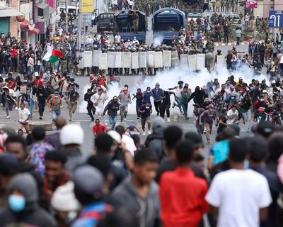 Madagascar president who took power in coup accuses protesters of trying to trigger another one