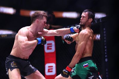 Fans rage at Usman Nurmagomedov vs Paul Hughes scorecards as Russian beats Northern Irish star again