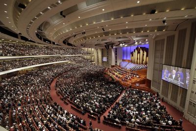 Latter-day Saints hold first general conference without a president in at least a century