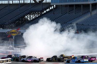 Truck Series final four battle goes from one chaos to another