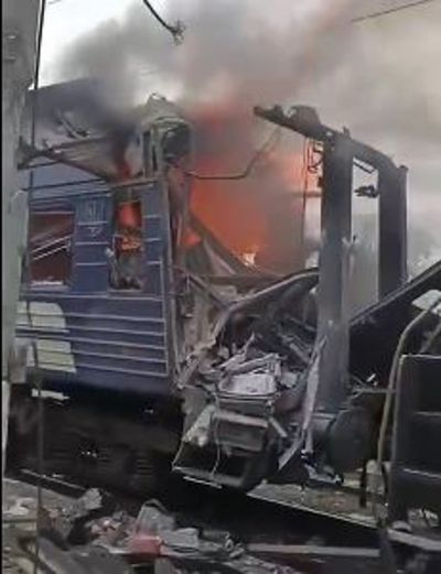 Russian drone strikes hits passenger trains at station in Ukraine killing one and injuring 30 others