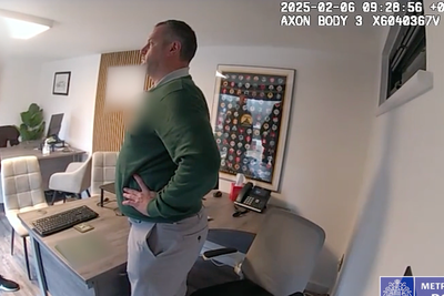 Moment football referee who used social media to prey on young girls arrested