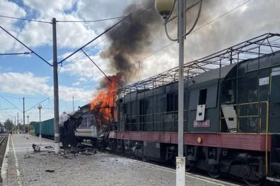 Dozens injured in 'savage' Russian drone strike on Ukrainian railway station
