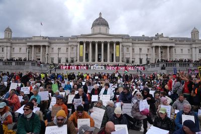 Arrests at pro-Palestine rally as protest goes ahead despite calls to cancel