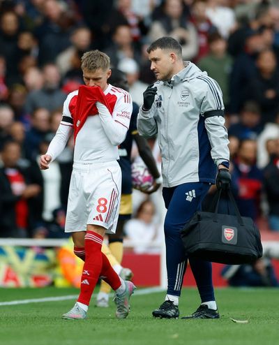 Arsenal: Mikel Arteta provides Martin Odegaard and Declan Rice updates as pair forced off in West Ham clash