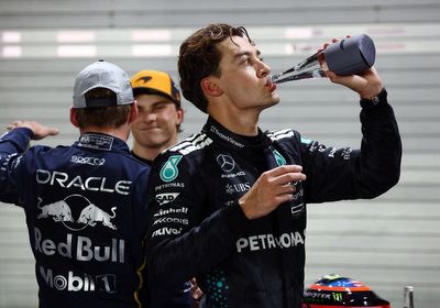 Singapore Grand Prix: George Russell claims pole position as Max Verstappen delivers title statement