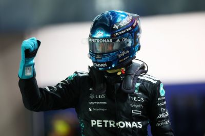 F1 Singapore GP: George Russell takes pole ahead of Max Verstappen