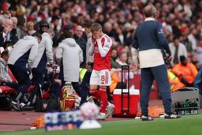 Arsenal suffer another Martin Odegaard injury blow as captain forced off against West Ham