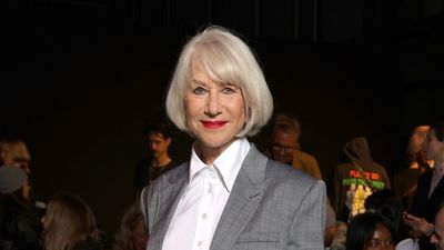 Helen Mirren opens Stella McCartney's Paris show in grey cigarette trousers and the chicest blazer