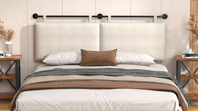 This affordable hanging headboard turns benches into booths and bland beds into something designed – which is why I’m not waiting for Prime Day to buy this highly-rated piece