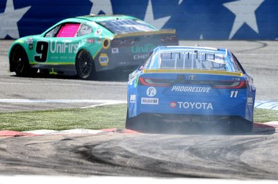 Drivers struggle with treacherous conditions at 'ice rink' Charlotte Roval