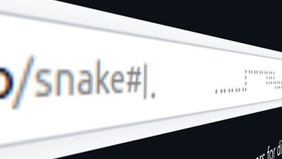 Classic Snake game now playable in your browser URL address bar — JavaScript remake uses Unicode Braille characters to render the game