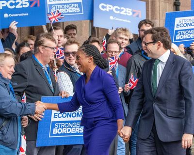 Pro-Palestine marches have become ‘carnivals of hatred’, Badenoch tells Tory conference – as it happened