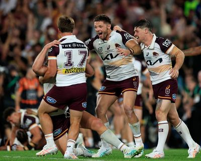 Broncos break 19-year NRL premiership drought in thriller against the Storm