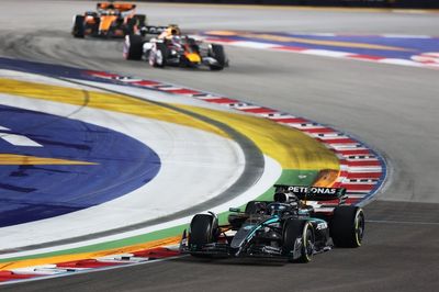 F1 Singapore GP: George Russell wins from pole as McLaren takes constructors' crown