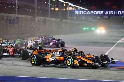 Oscar Piastri and Lando Norris clash at Singapore Grand Prix as McLaren win constructors' title