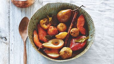 For a lighter, yet flavor-packed seasonal dessert, you'll want to bookmark this recipe for easy fall hosting