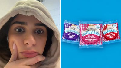 ‘I would have NEVER ate it if I had known’: Chicago woman downs whole Smuckers Uncrustables on flight. Then flight attendant makes an alarming announcement