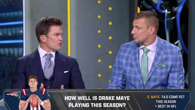 Tom Brady Hilariously Chirps Rob Gronkowski While Assessing Patriots, Drake Maye