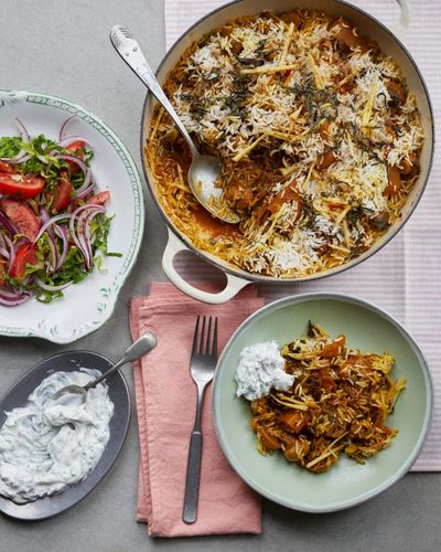 Biryani and chunky chilli pumpkin: Maunika Gowardhan’s recipes for Indian-style squash