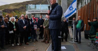 John Swinney booed and heckled during vigil for Hamas attack victims outside Holyrood