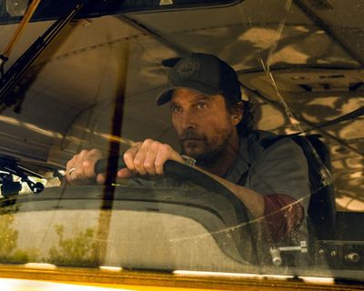 ‘Logs falling from the sky’: the harrowing true story behind wildfire drama The Lost Bus
