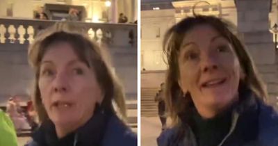 Woman 'arrested' over 'I oppose proscription of Palestine Action' sign