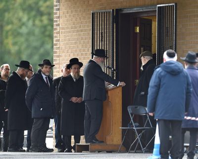 Man killed during Manchester synagogue attack hailed as hero at funeral