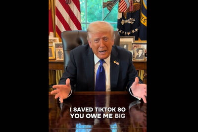 Trump takes to TikTok to tell young people they ‘owe him big’ after ‘saving’ platform during bizarre motivational speech