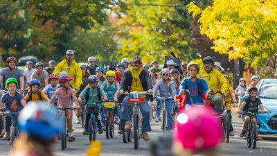 Meet the teacher rallying hundreds of kids, Justin Timberlake and Benson Boone to bike to school
