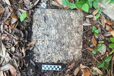 New Orleans couple discovers ancient Roman grave marker in their yard