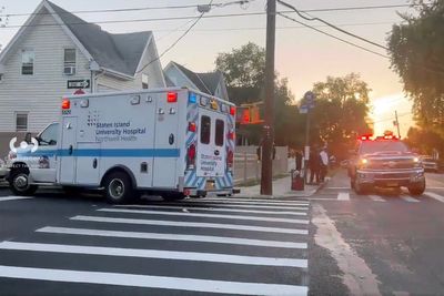 Teen murder suspect seen in bloodied perp walk hours after he allegedly decapitated his stepfather ‘with hacksaw’