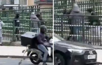 Boy, 14, arrested over gang knife fight near train station in west London