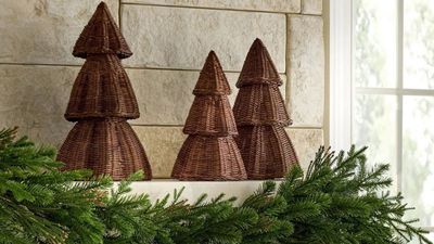 Only Shea McGee could create the chicest wicker Christmas trees – they are charming, rustic, and under $20