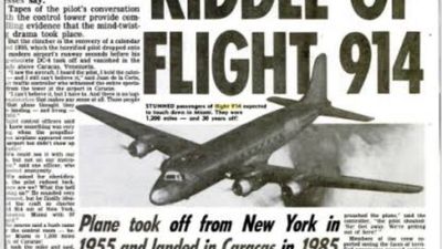 A Pan Am flight vanished in 1955. It reappeared after 37years, and the pilot radios, ‘we just need to get to Miami by 9:55’